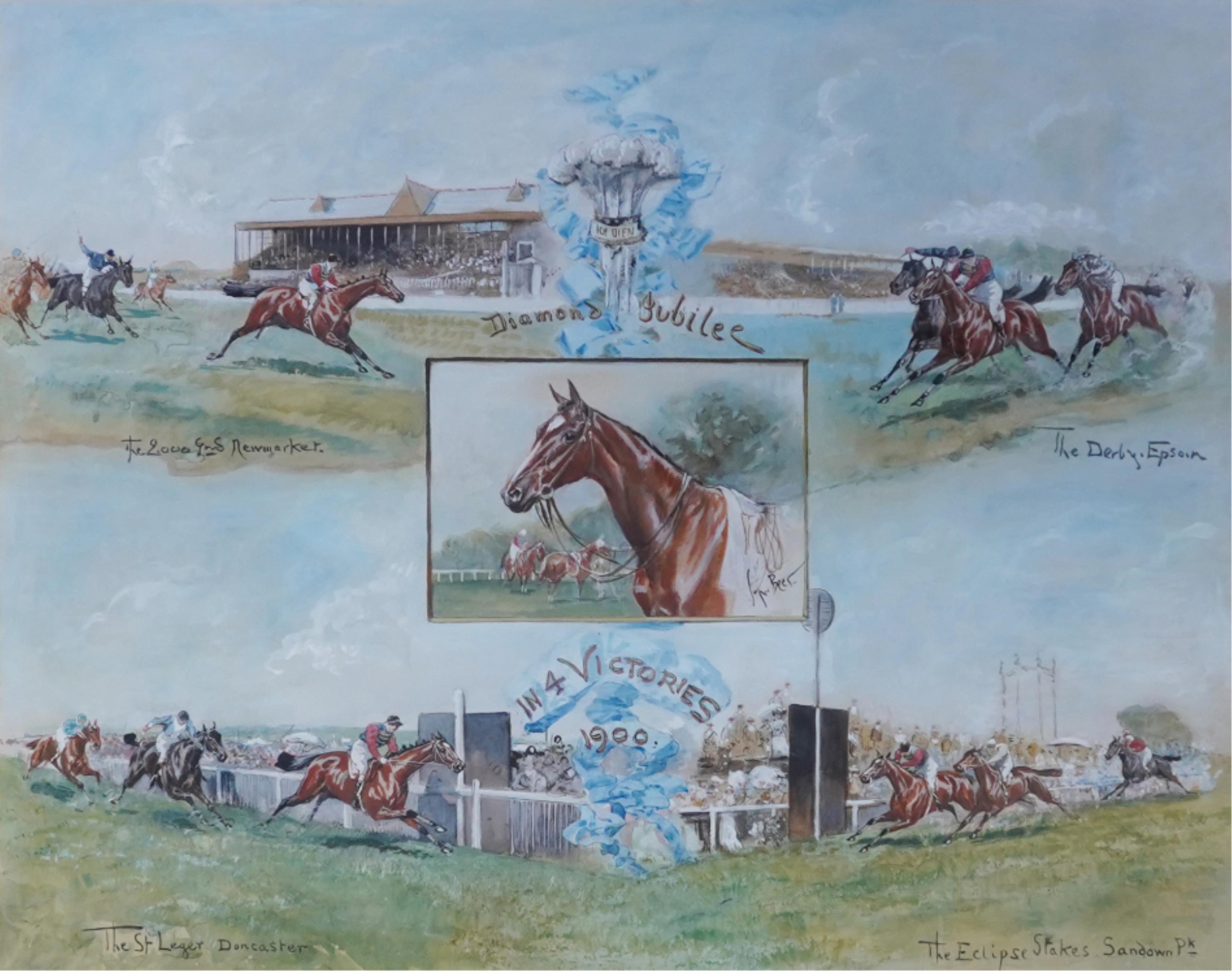 John Beer, (1860-1930), 'Diamond Jubilee - In 4 Victories, 1900'